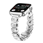 小方鑽蝴蝶扣錶帶，適用於Apple Watch 46mm / 49mm / 45mm / 44mm，適用於Apple Watch 42mm / 41mm / 40mm / 38mm