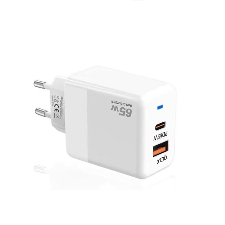 PD41 GaN PD 45W + USB 充電器，附 Type-C 對 Type-C 數據線，歐規插頭，歐規插頭