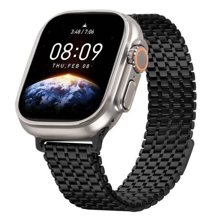 九珠磁性環鋼錶帶，適用於Apple Watch 46mm / 49mm / 45mm / 44mm，適用於Apple Watch 42mm / 41mm / 40mm / 38mm