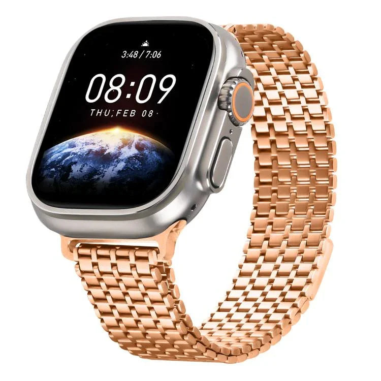 九珠磁性環鋼錶帶，適用於Apple Watch 46mm / 49mm / 45mm / 44mm，適用於Apple Watch 42mm / 41mm / 40mm / 38mm