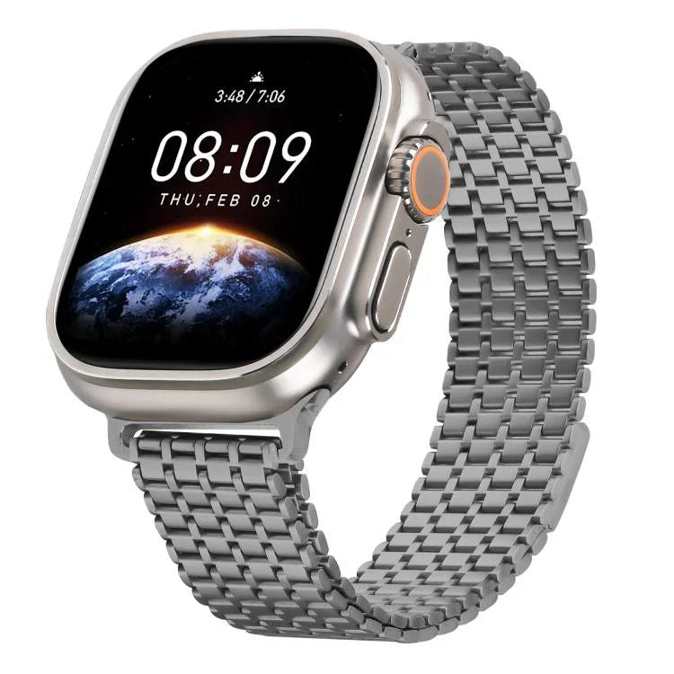 九珠磁性環鋼錶帶，適用於Apple Watch 46mm / 49mm / 45mm / 44mm，適用於Apple Watch 42mm / 41mm / 40mm / 38mm