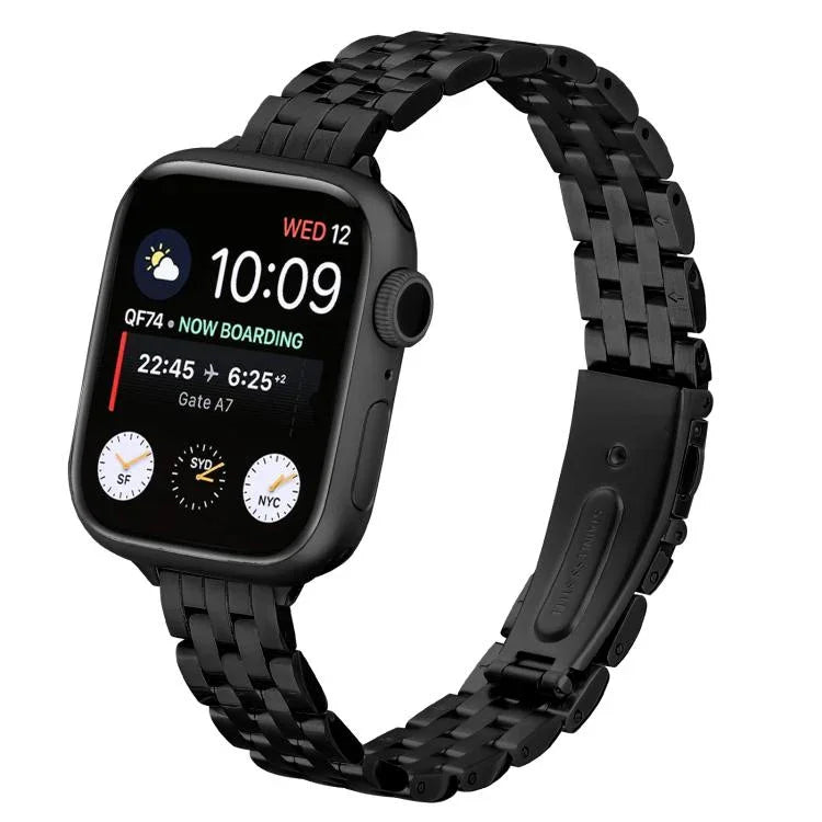 小腰彈弓扣鋼錶帶，適用於 Apple Watch 46mm / 49mm / 45mm / 44mm，適用於 Apple Watch 42mm / 41mm / 40mm / 38mm