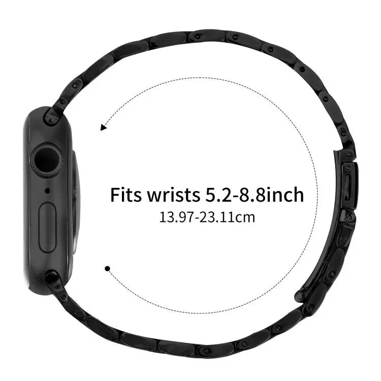 小腰彈弓扣鋼錶帶，適用於 Apple Watch 46mm / 49mm / 45mm / 44mm，適用於 Apple Watch 42mm / 41mm / 40mm / 38mm