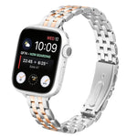 小腰彈弓扣鋼錶帶，適用於 Apple Watch 46mm / 49mm / 45mm / 44mm，適用於 Apple Watch 42mm / 41mm / 40mm / 38mm