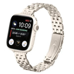 小腰彈弓扣鋼錶帶，適用於 Apple Watch 46mm / 49mm / 45mm / 44mm，適用於 Apple Watch 42mm / 41mm / 40mm / 38mm