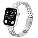 小腰彈弓扣鋼錶帶，適用於 Apple Watch 46mm / 49mm / 45mm / 44mm，適用於 Apple Watch 42mm / 41mm / 40mm / 38mm