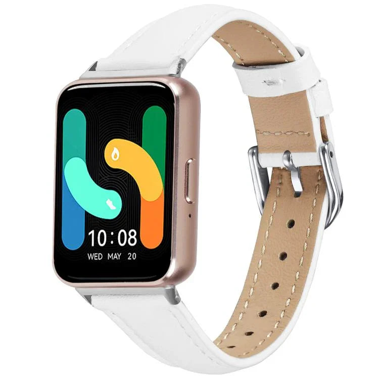 纖薄真皮錶帶，適用於 Samsung Galaxy Fit3