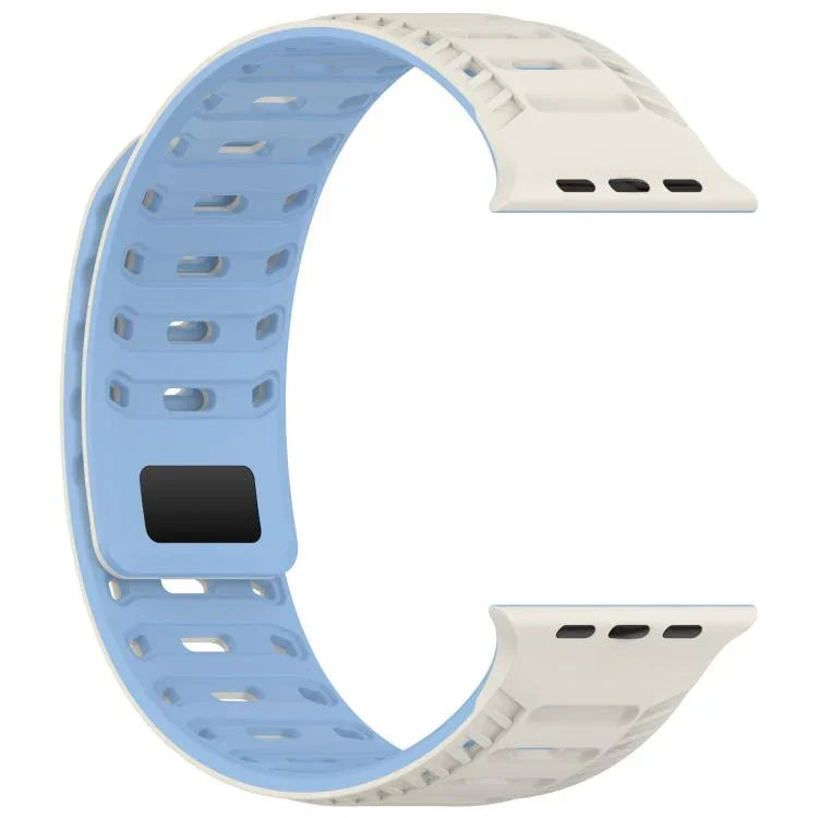 山脈裝甲磁性矽膠錶帶，適用於 Apple Watch 46mm / 49mm / 45mm / 44mm，適用於 Apple Watch 42mm / 41mm / 40mm / 38mm