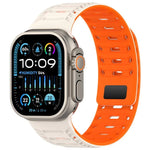 山脈裝甲磁性矽膠錶帶，適用於 Apple Watch 46mm / 49mm / 45mm / 44mm，適用於 Apple Watch 42mm / 41mm / 40mm / 38mm