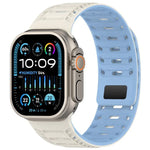 山脈裝甲磁性矽膠錶帶，適用於 Apple Watch 46mm / 49mm / 45mm / 44mm，適用於 Apple Watch 42mm / 41mm / 40mm / 38mm