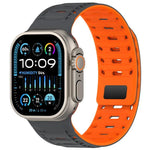 山脈裝甲磁性矽膠錶帶，適用於 Apple Watch 46mm / 49mm / 45mm / 44mm，適用於 Apple Watch 42mm / 41mm / 40mm / 38mm