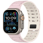 山脈裝甲磁性矽膠錶帶，適用於 Apple Watch 46mm / 49mm / 45mm / 44mm，適用於 Apple Watch 42mm / 41mm / 40mm / 38mm