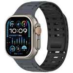 山脈裝甲磁性矽膠錶帶，適用於 Apple Watch 46mm / 49mm / 45mm / 44mm，適用於 Apple Watch 42mm / 41mm / 40mm / 38mm