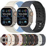 山脈裝甲磁性矽膠錶帶，適用於 Apple Watch 46mm / 49mm / 45mm / 44mm，適用於 Apple Watch 42mm / 41mm / 40mm / 38mm