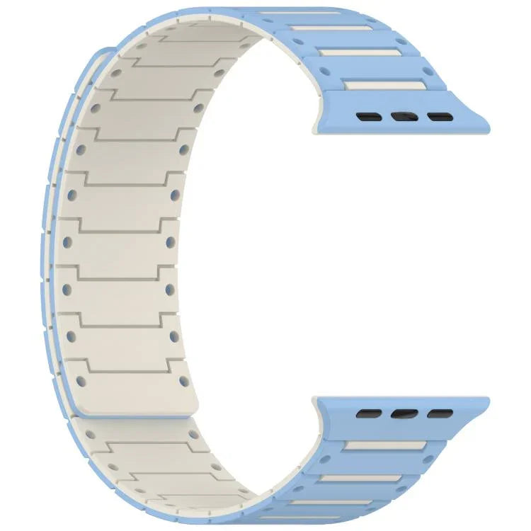 繽紛靈魂鋼琴軟磁性雙色錶帶，適用於 Apple Watch 46mm / 49mm / 45mm / 44mm