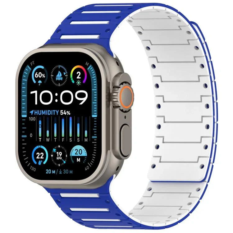繽紛靈魂鋼琴軟磁性雙色錶帶，適用於 Apple Watch 46mm / 49mm / 45mm / 44mm
