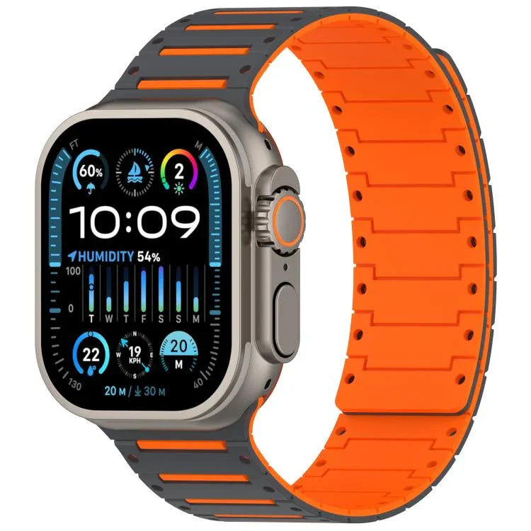 繽紛靈魂鋼琴軟磁性雙色錶帶，適用於 Apple Watch 46mm / 49mm / 45mm / 44mm