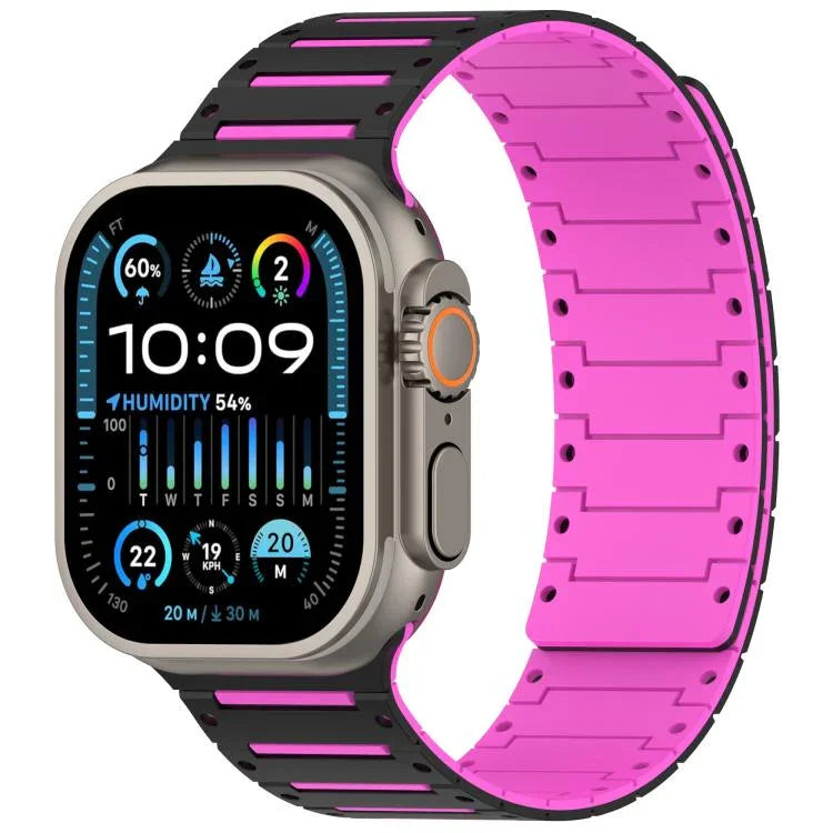 繽紛靈魂鋼琴軟磁性雙色錶帶，適用於 Apple Watch 46mm / 49mm / 45mm / 44mm