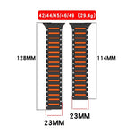 繽紛靈魂鋼琴軟磁性雙色錶帶，適用於 Apple Watch 46mm / 49mm / 45mm / 44mm