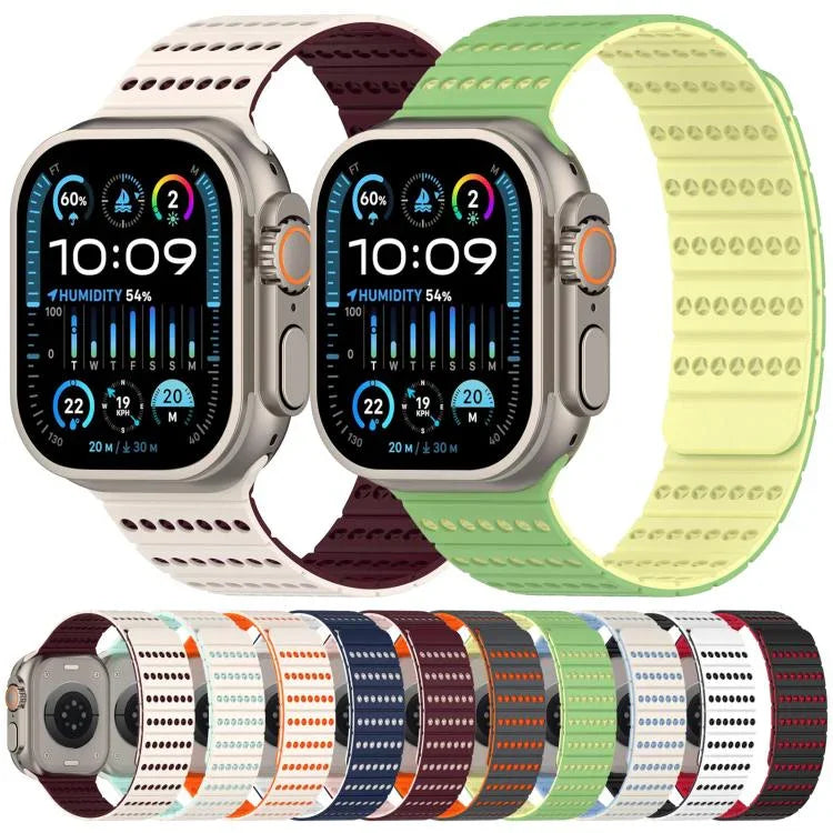 蜂巢磁性錶帶，適用於 Apple Watch 42mm / 41mm / 40mm / 38mm，適用於 Apple Watch 46mm / 49mm / 45mm / 44mm