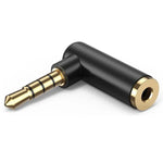 JUNSUNMAY 90 度直角 3.5mm TRRS 公對母音頻轉接頭