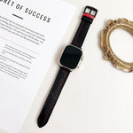 7 線三角星扣拉起皮革錶帶，適用於 Apple Watch 46mm / 49mm / 45mm / 44mm，適用於 Apple Watch 42mm / 41mm / 40mm / 38mm