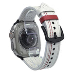 7 線三角星扣拉起皮革錶帶，適用於 Apple Watch 46mm / 49mm / 45mm / 44mm，適用於 Apple Watch 42mm / 41mm / 40mm / 38mm