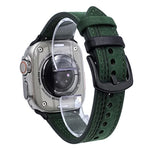 7 線三角星扣拉起皮革錶帶，適用於 Apple Watch 46mm / 49mm / 45mm / 44mm，適用於 Apple Watch 42mm / 41mm / 40mm / 38mm