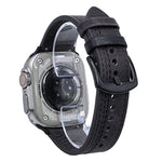 7 線三角星扣拉起皮革錶帶，適用於 Apple Watch 46mm / 49mm / 45mm / 44mm，適用於 Apple Watch 42mm / 41mm / 40mm / 38mm