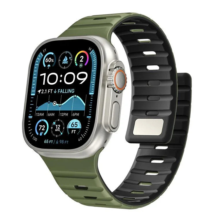 Norman 磁吸矽膠錶帶，適用於 Apple Watch 46mm / 49mm / 45mm / 44mm，適用於 Apple Watch 42mm / 41mm / 40mm / 38mm