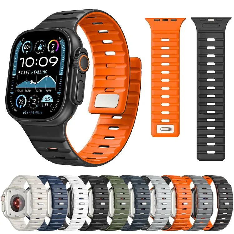 Norman 磁吸矽膠錶帶，適用於 Apple Watch 46mm / 49mm / 45mm / 44mm，適用於 Apple Watch 42mm / 41mm / 40mm / 38mm