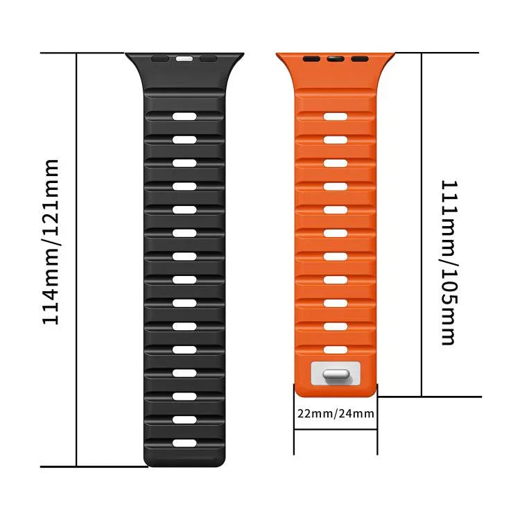 Norman 磁吸矽膠錶帶，適用於 Apple Watch 46mm / 49mm / 45mm / 44mm，適用於 Apple Watch 42mm / 41mm / 40mm / 38mm