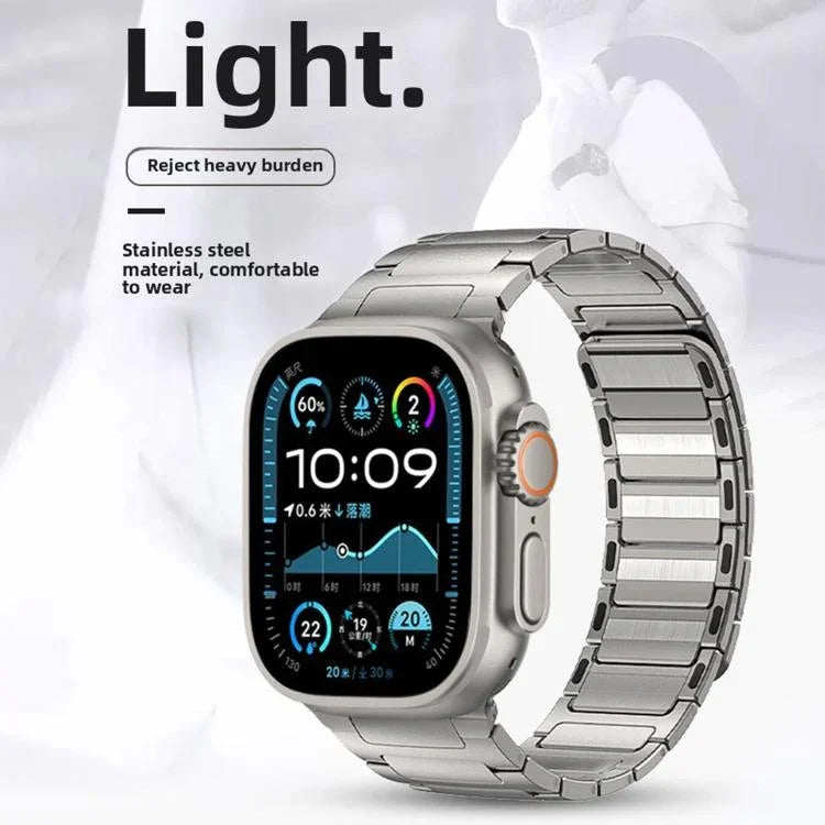 I型磁吸不鏽鋼錶帶，適用於 Apple Watch 46mm / 49mm / 45mm / 44mm，適用於 Apple Watch 42mm / 41mm / 40mm / 38mm