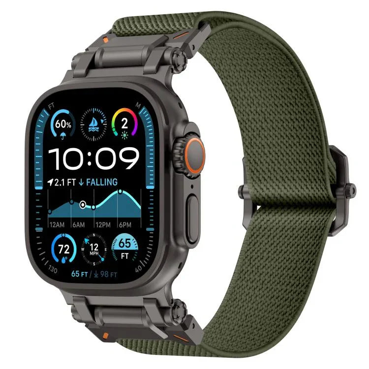 Explorer 聚酯尼龍錶帶，適用於 Apple Watch 46mm / 49mm / 45mm / 44mm