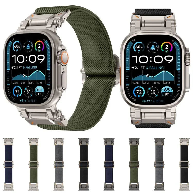 Explorer 聚酯尼龍錶帶，適用於 Apple Watch 46mm / 49mm / 45mm / 44mm