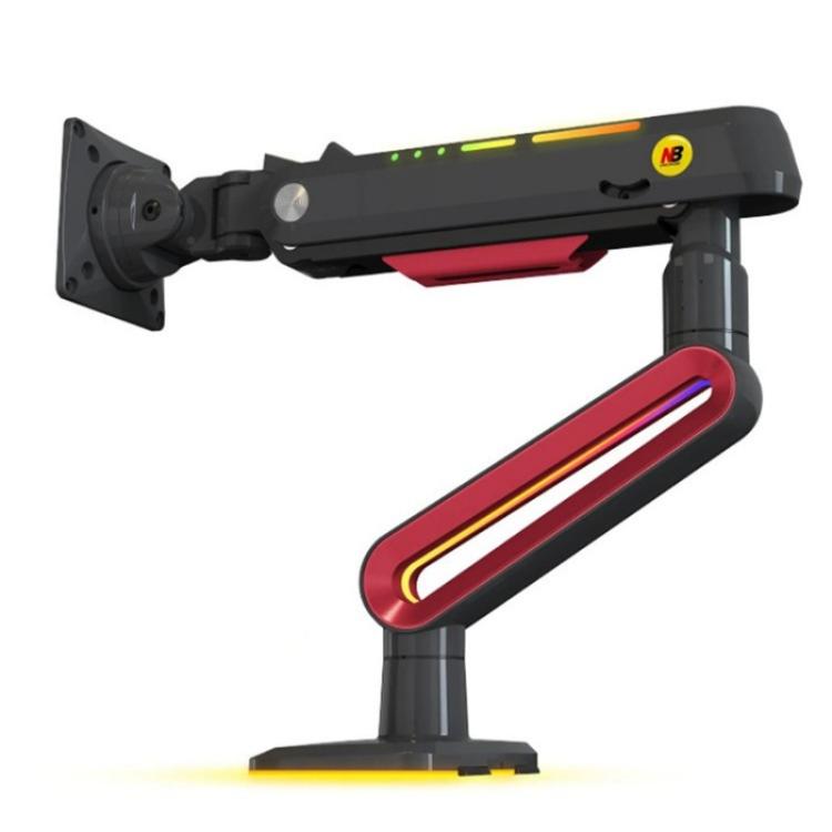 NORTH BAYOU L60 RGB Light Desk Mount Bracket 32-60 Inch Gaming Monitor Arm Stand, L60