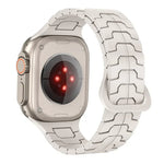 鋼龍鱗磁吸矽膠錶帶，適用於 Apple Watch 46mm / 49mm / 45mm / 44mm