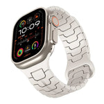 鋼龍鱗磁吸矽膠錶帶，適用於 Apple Watch 46mm / 49mm / 45mm / 44mm