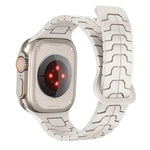 鋼龍鱗磁吸矽膠錶帶，適用於 Apple Watch 46mm / 49mm / 45mm / 44mm