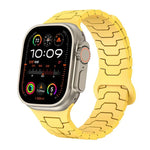 鋼龍鱗磁吸矽膠錶帶，適用於 Apple Watch 46mm / 49mm / 45mm / 44mm