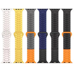 鋼龍鱗磁吸矽膠錶帶，適用於 Apple Watch 46mm / 49mm / 45mm / 44mm