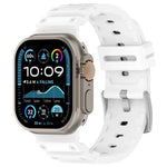 鑽石紋理雙色矽膠錶帶，適用於 Apple Watch 46mm / 49mm / 45mm / 44mm