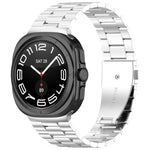 三珠不鏽鋼錶帶附拆卸工具，適用於 Samsung Galaxy Watch8 / Watch8 Classic