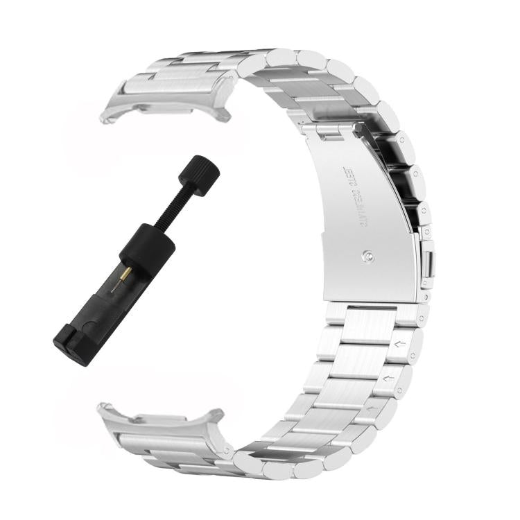 三珠不鏽鋼錶帶附拆卸工具，適用於 Samsung Galaxy Watch8 / Watch8 Classic