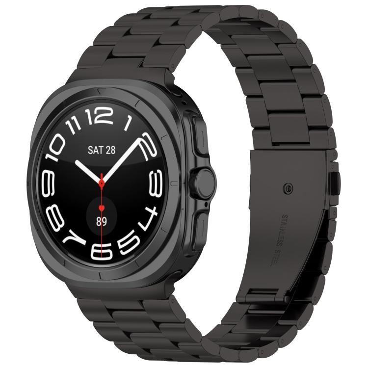 三珠不鏽鋼錶帶附拆卸工具，適用於 Samsung Galaxy Watch8 / Watch8 Classic