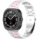 三珠不鏽鋼錶帶附拆卸工具，適用於 Samsung Galaxy Watch8 / Watch8 Classic