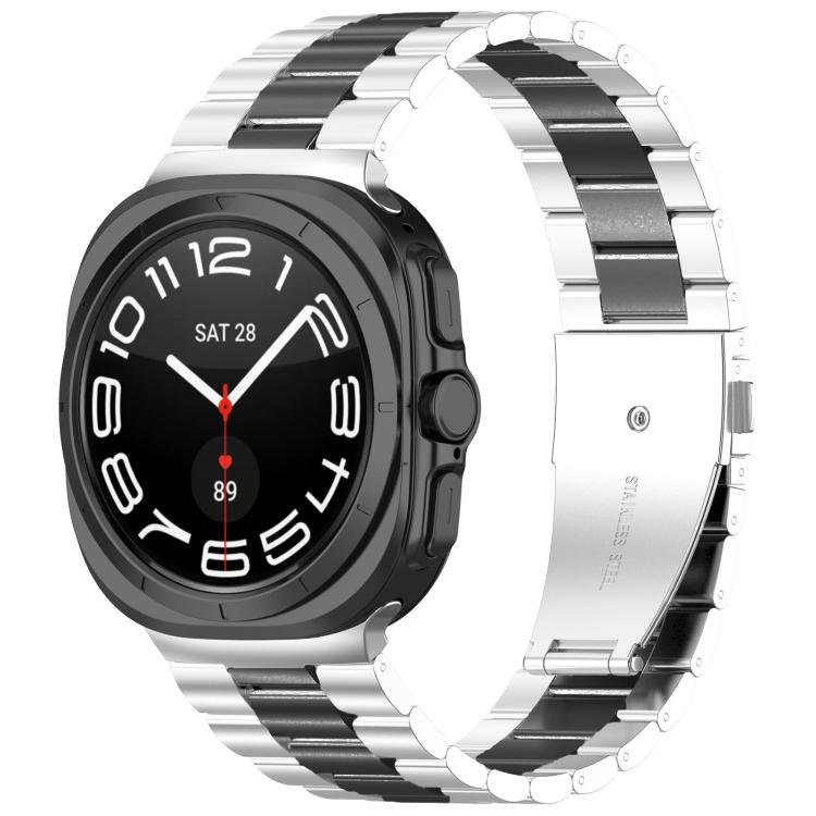 三珠不鏽鋼錶帶附拆卸工具，適用於 Samsung Galaxy Watch8 / Watch8 Classic
