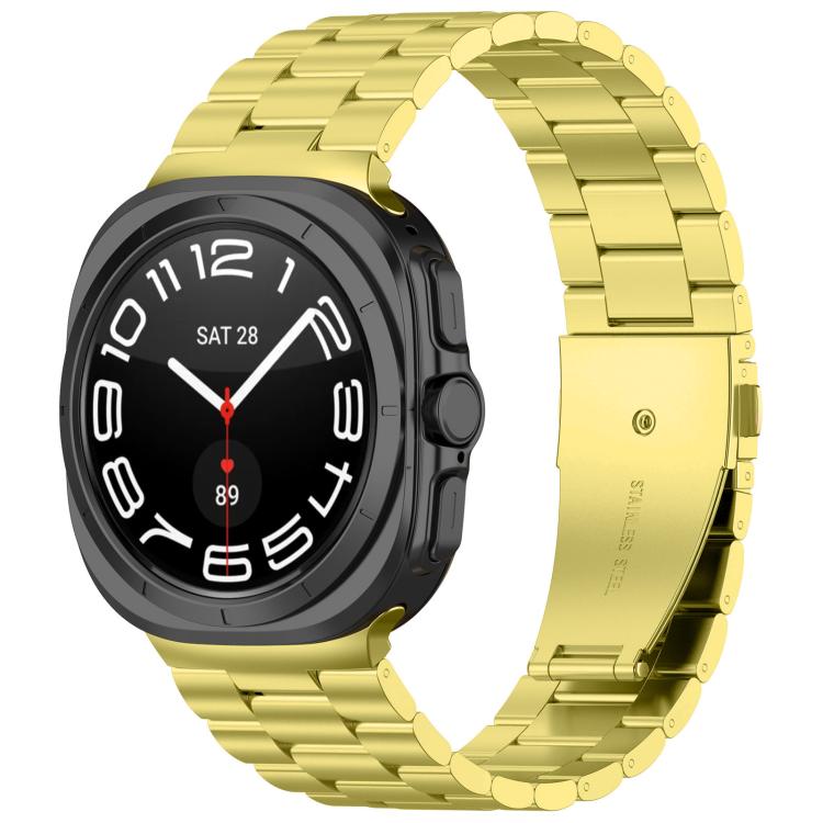 三珠不鏽鋼錶帶附拆卸工具，適用於 Samsung Galaxy Watch8 / Watch8 Classic