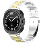 三珠不鏽鋼錶帶附拆卸工具，適用於 Samsung Galaxy Watch8 / Watch8 Classic