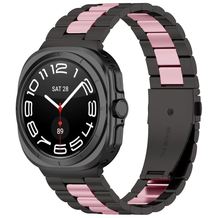 三珠不鏽鋼錶帶附拆卸工具，適用於 Samsung Galaxy Watch8 / Watch8 Classic